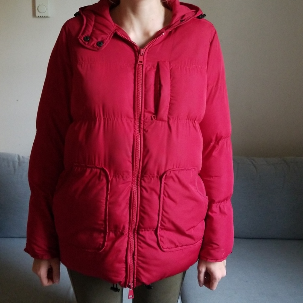 Silence + Noise oversized puffer coat, Size Small
